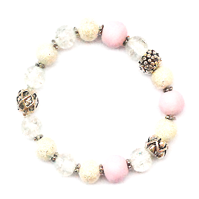 Lyckoarmband Pastel rosa