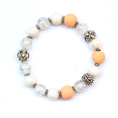 Lyckoarmband Pastel orange